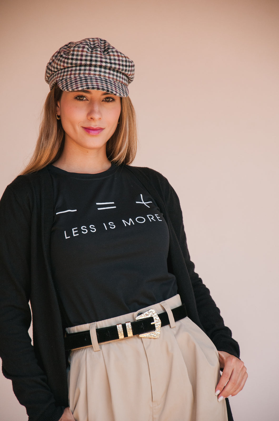 Less is More T-Shirt Black