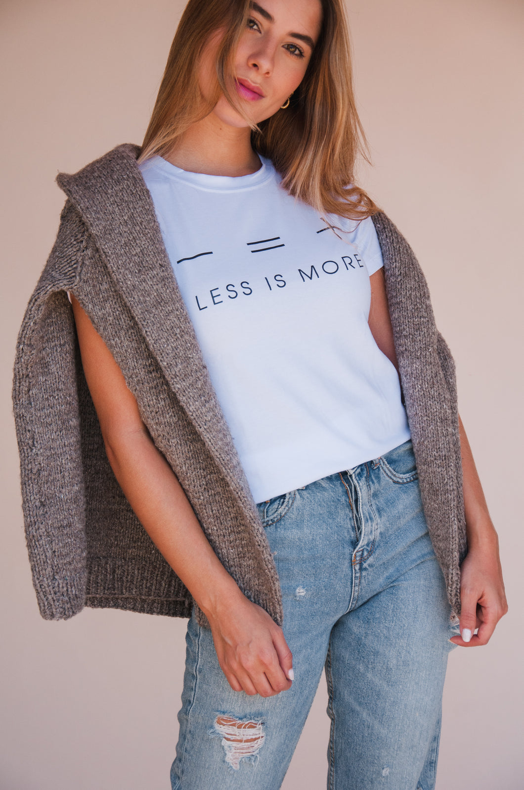 Less is More T-Shirt White